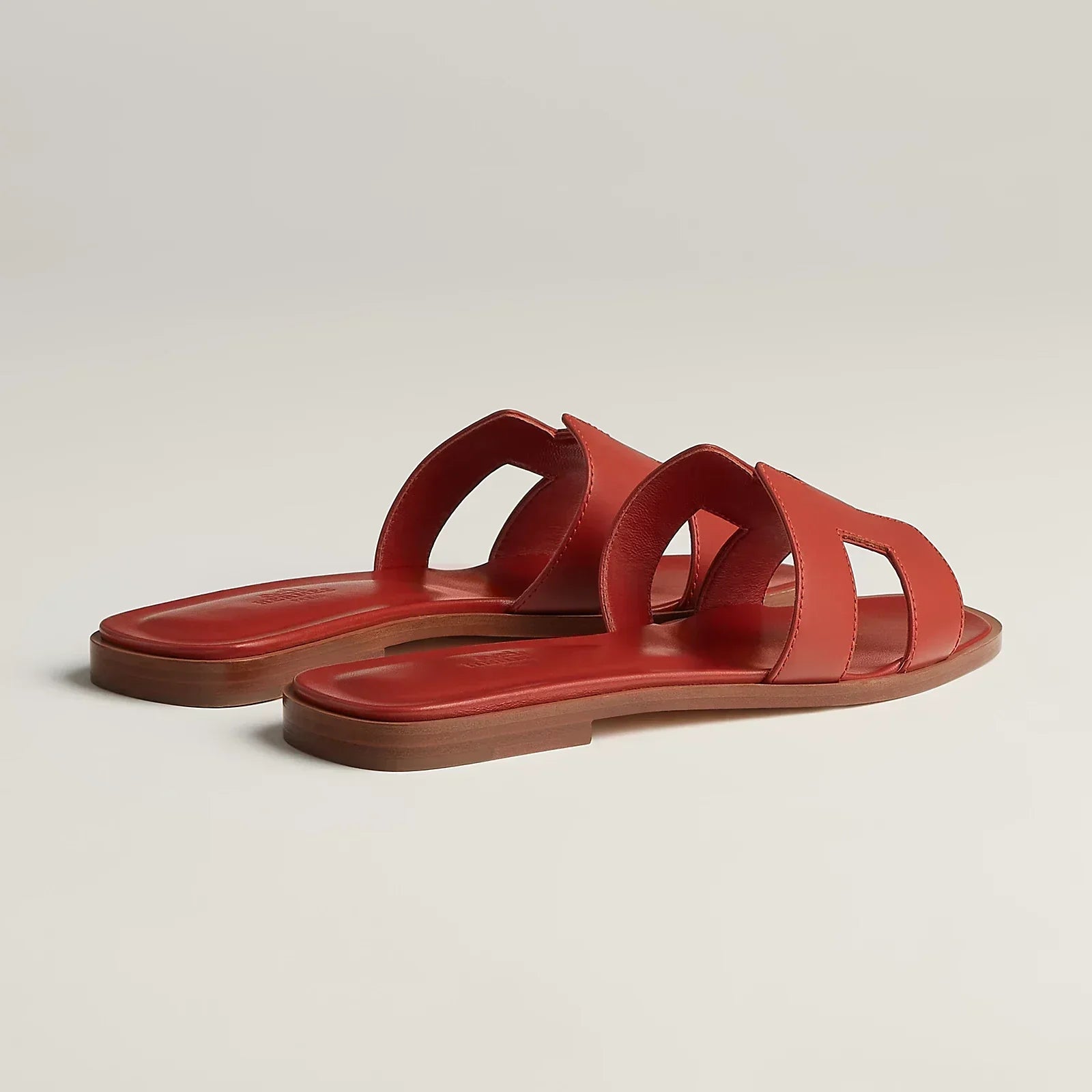 Hermès Sandales Oran - Orange brûlé