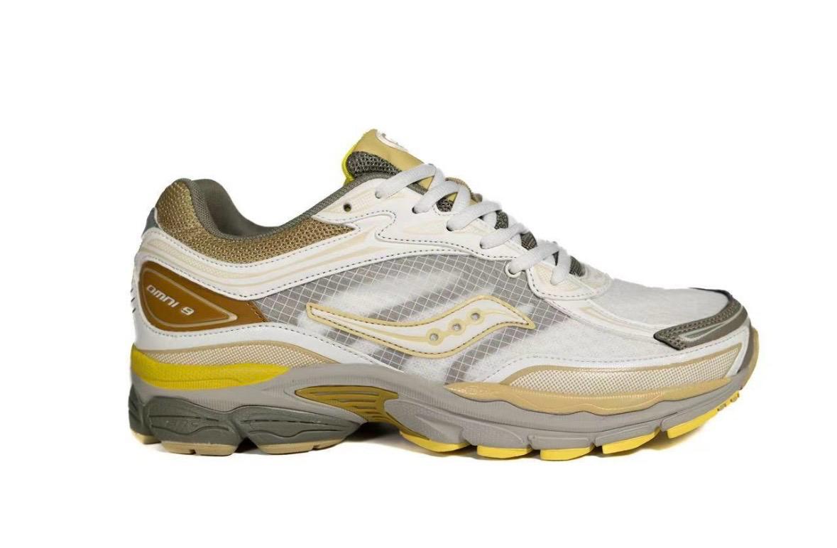 Saucony ProGrid Omni 9 Jaune - Sneakers rétro running solaire - nbaddict.fr