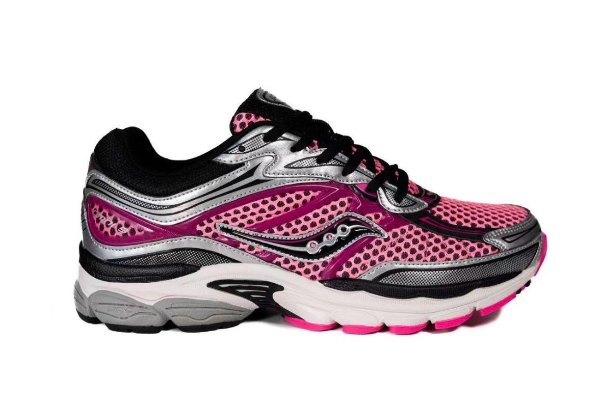 Saucony ProGrid Omni 9 Rose Metallic - Sneakers rétro running métallisée - nbaddict.fr